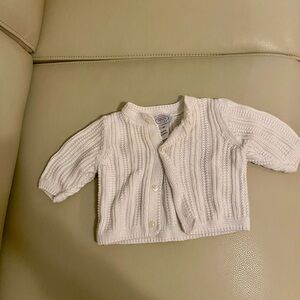 Talbots White Cozy Knit Cardigan